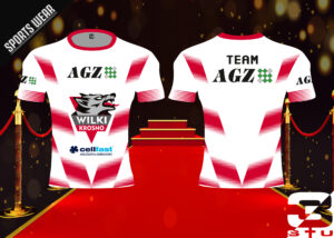 Koszulka sportowa dla firmy AGZ sponsora Cellfast Wilki Krosno