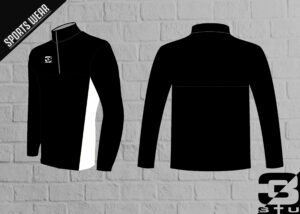 Bluza sportowa Hagen kolor czarny wstawka biała